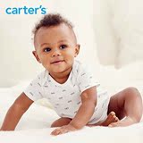 Carters5件装混合色短袖全棉连体衣爬服新生儿婴儿童装111A558