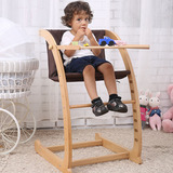桌椅榉木成长椅可调节宝宝椅儿童餐椅多功能宝宝吃饭椅小孩婴儿餐