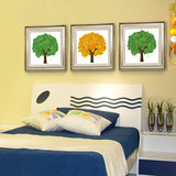 美式田园现代简约儿童房装饰画卧室床头画有框画多联卡通挂画壁画