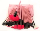 24支专业化妆刷套装 初学者 粉色化妆套刷带刷包全套组合美妆工具