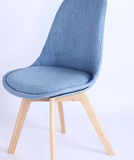 z简约新古典复古实木餐椅美式拉扣椅子真皮橡木化妆椅