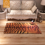 仙吉欧美个性现代虎纹时尚长方形地毯客厅书房卧室茶几沙发床边毯
