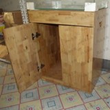【尚品水族】实木烤漆鱼缸柜 60CM橡木鱼缸柜子