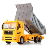 奥海儿童工程自卸大卡车遥控汽车充电运输翻斗车男孩电动玩具模型