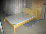 实木床1.5松木家具成人1米单人床1.2双人床1.8欧式田园公寓床特价