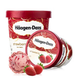 哈根达斯草莓冰淇淋392g桶装冰激凌蛋糕团八喜榴莲雀巢香草冰激凌