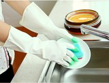 纯色橡胶手套 家务清洁防水手套 洗衣洗碗加厚耐用乳胶手套
