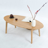 包邮宜家日式小户型茶几简约折叠长几实木榻榻米矮桌椭圆小桌子