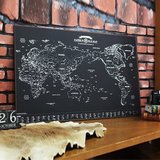 正品韩国indigo欧式复古牛皮纸世界地图客厅装饰挂图地图挂画摆设