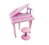 37键手工木制质儿童多功能电子琴钢琴播放带凳子麦克风0
