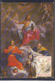 梵蒂冈极限片1982年圣特里西亚绘画为基督裹遗体