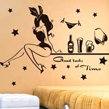 个性创意房间装饰品性感兔女郎KTV酒吧自粘壁纸墙贴纸贴画床头