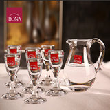捷克RONA进口水晶玻璃杯 白酒杯 烈酒杯 茅台杯 一口杯 分酒器酒