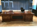 2.8米-3.2米老板台 欧式风格大班台 美式实木大班桌 老板桌A0433