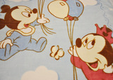 丽婴房迪士尼婴儿童卡通珊瑚绒毯法兰绒毯拉舍尔毯膝盖小毛毯抱毯
