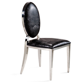 现代不锈钢餐椅欧式椅子布艺皮金属椅家用酒店椅时尚简约宜家特价