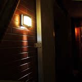 上不插电的灯朗美科LED人体自动感应灯光控电池光感小夜灯卧室晚