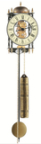 德国代购赫姆勒Hermle原装铜金属骨架机械钟挂钟墙壁时钟表70503