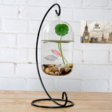 创意玻璃 家居装饰 悬挂水培花瓶摆件透明欧式浪漫艺术品鱼缸新款