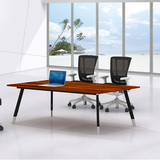 板式办公会议台/长条形钢木阅览桌会议讨论桌/简约现代办公电脑桌