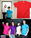 外贸出口日本男女式纯棉纯色圆领短袖T恤光斑文化衫瑕疵品促销