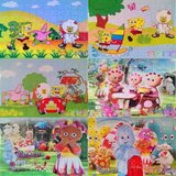 儿童拼板拼图96片卡通益智玩具 海绵宝宝花园宝宝拼图带底框