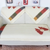 夏季田园时尚防滑组合沙发垫三色花布艺长薄款沙发垫座垫单个棉质