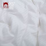 铭爱和 贡缎纯白色缎条全棉床罩 定做单件纯棉床笠单人双人床单