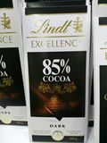 皇冠特价正品行货法国产lindt瑞士莲特醇排装85%可可黑巧克力100g