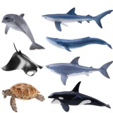 德国思乐仿真静态动物模型蓝鲸\虎鲸极地海洋动物早教玩具