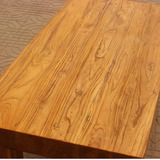 纯实木老榆木板吧台板子台面飘窗楼梯板餐桌书桌面隔板定制做