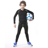 儿童少年款运动紧身衣套装 高弹速干跑步健身篮球足球运动打底服