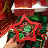 专柜 GODIVA/歌帝梵 圣诞松露巧克力星型礼盒 10粒 香港代购