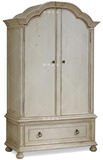 欧式美式简约复古做旧 卧室定制家具 实木衣柜衣橱大衣柜