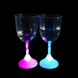 新款创意酒杯七彩发光酒杯LED闪光灯杯塑料高脚杯聚会酒吧KTV热卖