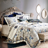 清悠居家纺 欧式奢华样板房床上用品多件套 高档床盖四六八十件套