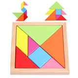 七巧板积木质形状拼图拼板儿童玩具幼儿园益智区角操作材料小中班