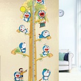 超大幼儿园墙面装饰墙贴纸机器猫身高贴儿童房卡通树量身高尺贴画