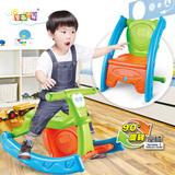 儿童摇马摇椅幼儿玩具车宝宝音乐益智摇马1-3岁餐椅坐凳二合一