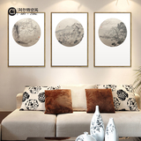 山间物语风景中国画现代中式山水装饰画客厅挂画设计师样板间墙画