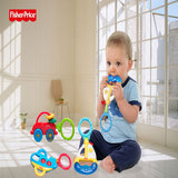费雪玩具 宝宝手摇铃牙胶摇铃新生儿益智 婴儿玩具0-3-6个月-1岁