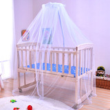 多功能婴儿床实木环保无漆宝宝摇篮床BB儿童高档床可变床护栏围栏