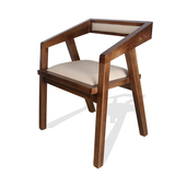 美式铁艺实木餐椅仿古休闲背靠椅咖啡椅办公椅餐厅椅吧台椅沙发椅