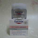 美国Eucerin优色林辅酶Q10抗皱紧肤保湿滋润面霜48g敏感肌可 A4