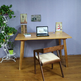 美式实木书桌电脑桌简易桌子复古办公桌写字台家用工作台椅子特价