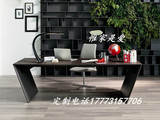 北欧实木家具 设计师办公桌原木工作桌会议桌书桌工作台电脑桌