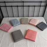 素色水洗棉床笠纯棉床包日式纯色简约风全棉床罩棕垫床笠床单单件