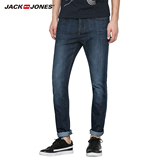 JackJones杰克琼斯夏季男装修身小脚青年深色牛仔裤男C|216132023