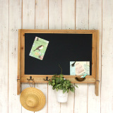 创意实木咖啡店家用壁挂磁性小黑板桌面装饰挂式复古广告留言板