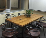 油漆 会议桌 中式 培训桌 长桌 长方形办公家具 简约现代